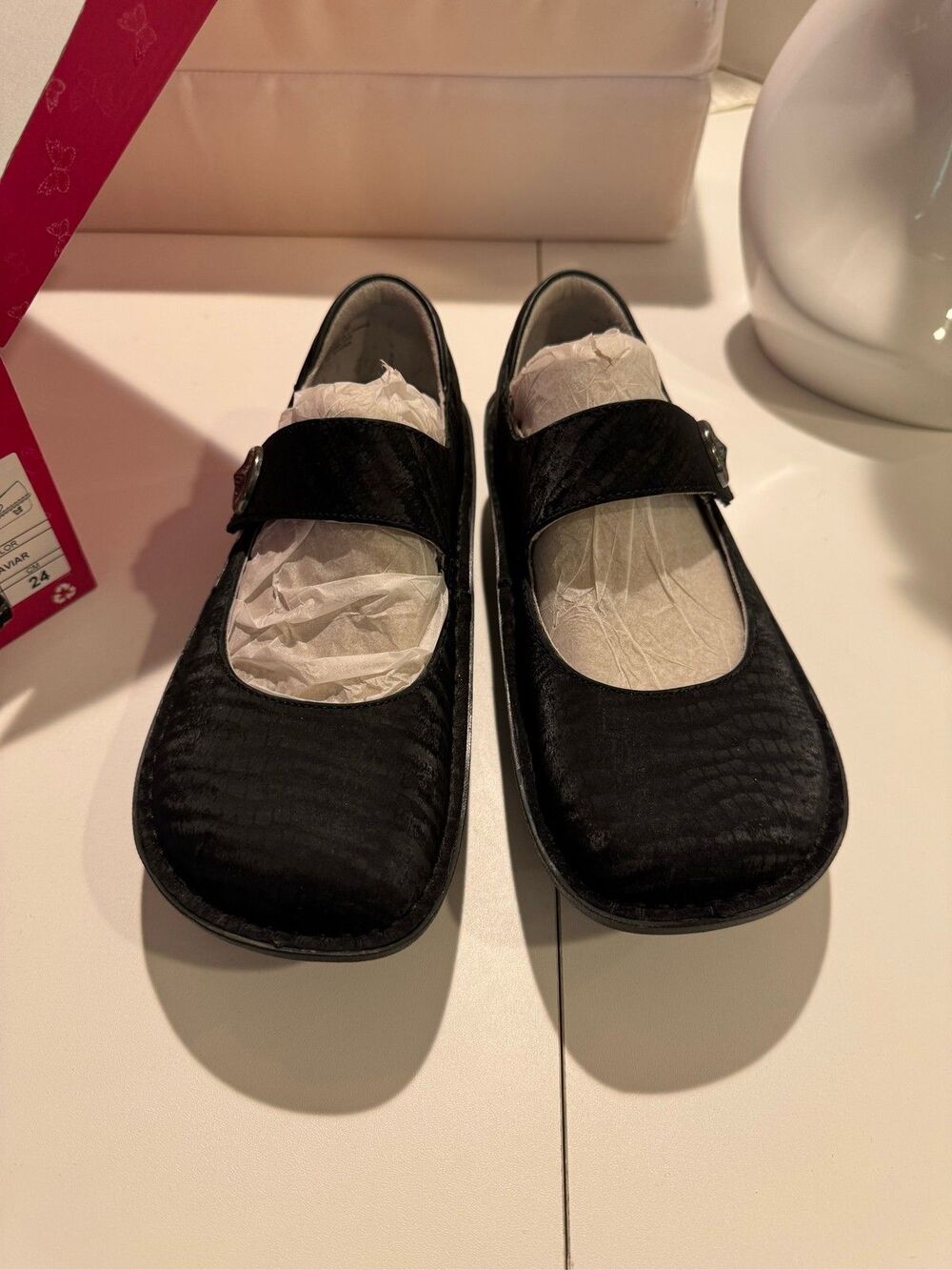Alegria Paloma Black Caviar Mary Jane Comfort Shoes Women's EU 36 US 6